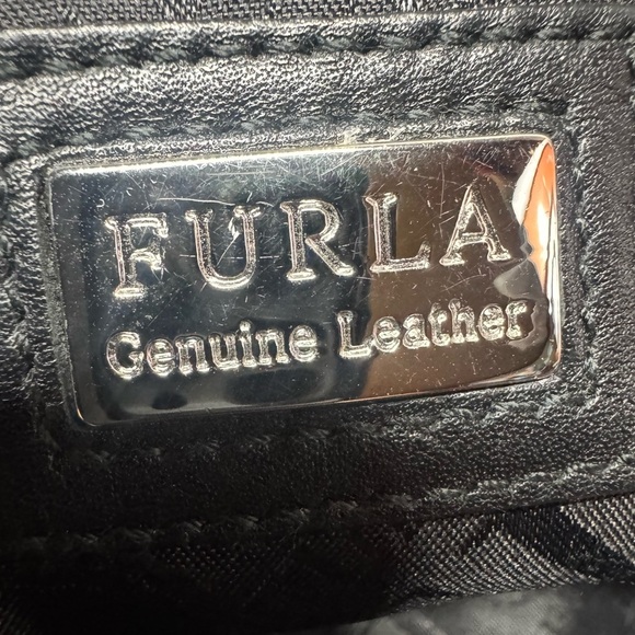 Furla Black Leather with Metallic Detail - Picture 8 of 12